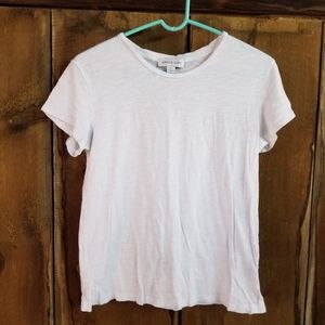 Amour Vert Leif Slub Crewneck Tee White